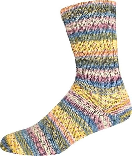 ONline Supersocke Sort. 355 Rio Color 100g 2961 - gelb/apricot/blau/oliv