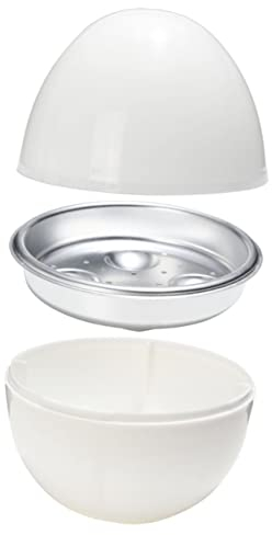 DECHOUS Microwave Egg Boiler Egg Capacity Steamer Round Plate Tray Pp Aluminum Alloy Moisture Retention