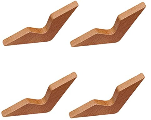 4 Stück Daumen Lesezeichen book holder buchklammer lesehilfe Buchhalter Daumenbuchseitenhalter Buchmarker aus Holz Lesezeichen-Zubehör hölzern Bücherregal Dilatator Buchbinder