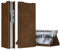 AFENGBOX for Samsung Galaxy S24 Ultra 5G Case,Samsung S24 Ultra Premium Leather Magnetic Phone Case with Kickstand and Card Slots,Leather Flip Protective Cover Case for Samsung S 24 Ultra,Brown