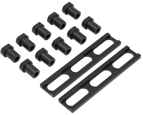 Aluminium Alloy Woodworking Planing Stop Board, Sturdy Bench Dog Set for Grinding Tasks, MFT Workbench Table Stop, Essential Clamping Device (20mm)