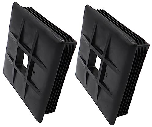 VINTORKY 2pcs Camper Bumper Parts Rv Bumper End Caps Trailer Caps Square Sewer Plugs for Campervan