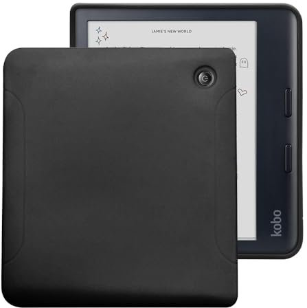 YoungMe Coque pour Kobo Libra Colour 2024 sortie – Coque de protection fine en gel TPU pour liseuse Kobo Libra couleur 7 (noir)