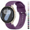 Straps Compatible with Samsung Galaxy Watch 7/6/5/4 Strap 40mm 44mm,20mm Adjustable Original Style Silicone Sport Replacement for Samsung Galaxy Watch 7/6/5/4 Women Men (Dark Purple)