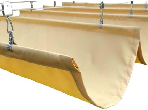 Parasole per pergola, a forma di U, retrattile, con scudo UV impermeabile, protezione solare al 95%, per esterni, patio, giardino