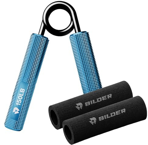 BILDER- Hand Grip Pinza per Le Mani in Metallo, Ideale per Allenamento Avambraccio, Mano e Polso, Potenzia la Muscolatura e Favorisce Il Recupero Funzionale, Attrezzi Palestra