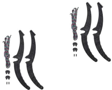 Supvox 2 Paar Bremsbeläge für Ski Ski-Snowboard-Schraubstock zum Tuning Ski-Fäustlinge Skibremse Zubehör Skibremse Austausch Bremsgriff für Schlitten Zubehör für Schneeschlitten Plastik