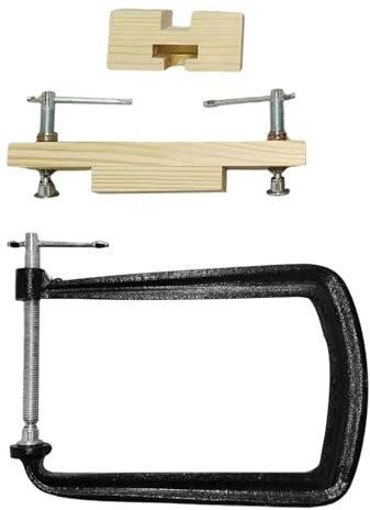 Harilla Classical Guitar Bridge Clamp Guitar Maintenance Clamp Musical Instrument Part Position Metal Accessory Bridge Clipping Tool, with accessories