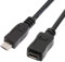NFHK Câble d'extension USB 2.0 Micro USB 5 broches mâle vers femelle - Données et alimentation haut débit (20 cm)
