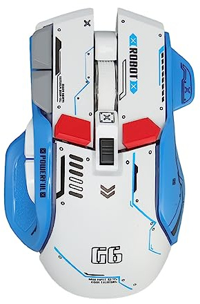 CHICIRIS Ratio Wireless Ratio RUSER RATI RATI-Light MONDE POUR 11 RVB Light Modi, Gaming -shushe (WHITE)