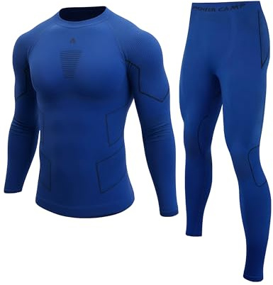 Pioneer Camp Thermounterwäsche Herren Set - Atmungsaktives & Warmes Material, Seamless Perfekte Passform funktionsunterwäsche, Skiunterwäsche - Geeignet für Verschiedene Sportarten und Freizeit