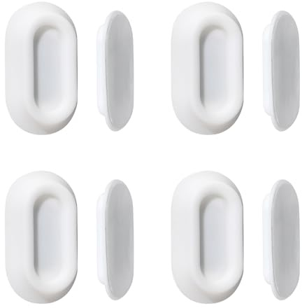 Henyall 4 Pcs Magnetic Remote Control Holder,Self-Adhesive Organizer -No Drilling,Strong Magnet Remote Holder, Remote Control Holder Wall Mounted for TV, Fan and Air Conditioner Remote Control（White）