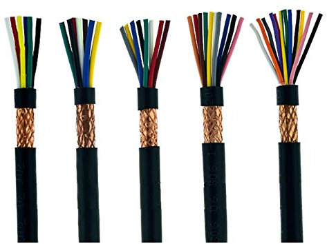 BTYQKZVPM Filo di Rame stagnato in PVC, Cavo Segnale Audio 5 Metri 6 7 8 10 12 Pin 0,3/0,5/0,75/1/1,5 mm Cavo Elettrico Morbido(0.75mm 8pin)