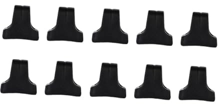 F Fityle 10 Pieces Belay Rigging Ropes Stopper Black Limiter Caving Lock Loop Figure 8 Descender Rappel Abseil Positioning Gear