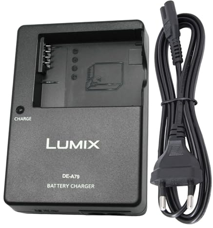 DE-A79 DE-A80 DMW-BLC12 Chargeur de Batterie Compatible avec Panasonic Lumix DC-FZ1000 II, DC-G95, DMC-GX8, DMC-FZ200, DMC-FZ300, DMC-FZ1000, DMC-FZ2500, DMC-G7 HS Appareil Photo & 120cm AC Cord