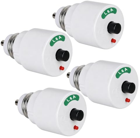 GOMETY 4 Stück Sicherungs Schraubautomat 6A Schraubsicherung, 6 Ampere Sicherung Gewinde E27 Mittelträge (L-Charakteristik) Sicherung für alte Elektroverteilung, Schraubsicherungsautomat (6A)