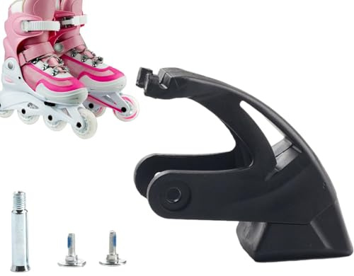 Generisch Rollenbremse für Schlittschuhe – Universal Inliner Bremse | K2 Bremsstopper Ersatzteil | Schwarzer Bremsklotz für -Skates, langlebig, sicherer Halt, einfache Montage für Erwachsene