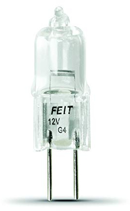 Feit Electric BPQ10T3/RP 10-Watt T3 Halogen Bulb with Bi-Pin Base, Clear, 1.25 H, BPQ10T3/RP