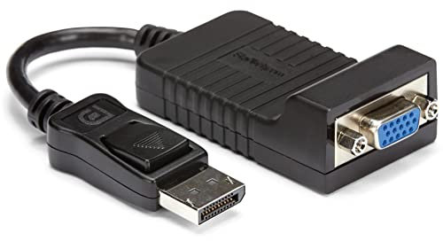 StarTech.com DisplayPort to VGA Adapter – 1920x1200 – Active DP to VGA Video Converter – Plug and Play DP to VGA Connector (DP2VGA)