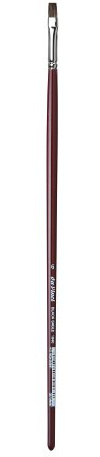 da Vinci Oil & Acrylic Series Oil Paint Brush, Bright Russian Black Sable, Size 6 (1840-06)