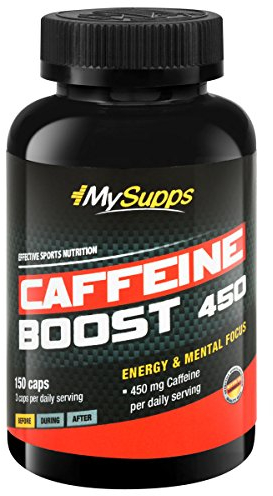 MySupps Caffeine Boost 300 150 Kapseln - Made in Germany - hochdosierte Koffein Formel, 300mg Koffein pro Portion, Pre-Workout Booster, für Sportler und Athleten