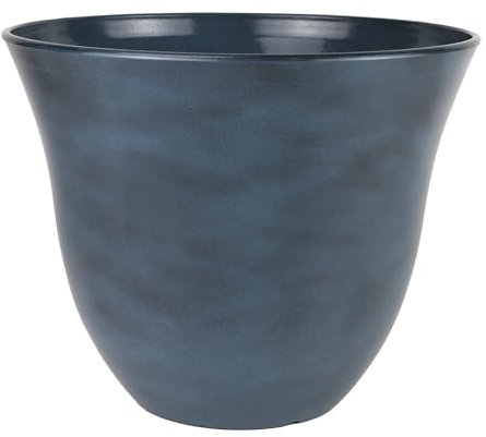 Classic Home and Garden Honeysuckle Blumentopf aus Kunstharz, Blaue Jean, 38,1 cm