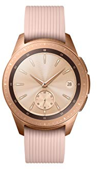 Samsung Galaxy Watch, Runde Bluetooth Smartwatch Für Android, drehbare Lünette, Fitness-tracker, 42mm, ausdauernder Akku, LTE, Gold (Deutche Version)