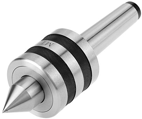 Zerone Körnerspitze Für Drehbank, Mt2 Mt3 Konisch Drehbare Zentrierspitze, Hohe Genauigkeit Für Drehmaschine (Mt3) 