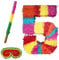 Pinata Zahlen Set 0-9 + Stab + Augenmaske Kinder Geburtstag Schlag-Pinata 50 x 35 x 8cm Dekoration Geburtstagsdeko (5)