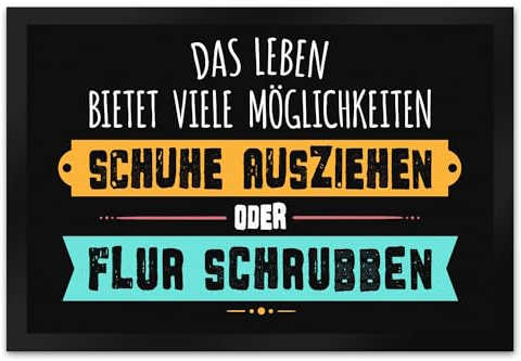 trendaffe - Schuhe ausziehen oder Flur schrubben Fußmatte XL