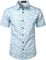 JOGAL Chemise hawaïenne à manches courtes en coton pour, Ciel rose bleu, L