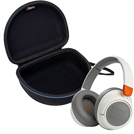 JBL JR 460NC Casque supra-auriculaire sans fil avec réduction du bruit pour enfants avec étui gSport (blanc)