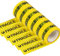 Hongu Nastro Adesivo Fragile Giallo 6 Pezzi Nastro Fragile imballo pacchi 48mm x 70mt per imballaggio