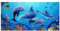 Showudesigns Delfin-Badetücher, blau, Strandtuch, super saugfähig, leicht, geeignet für Reisen, Sport, Baden, Pool-Handtücher für Damen und Herren