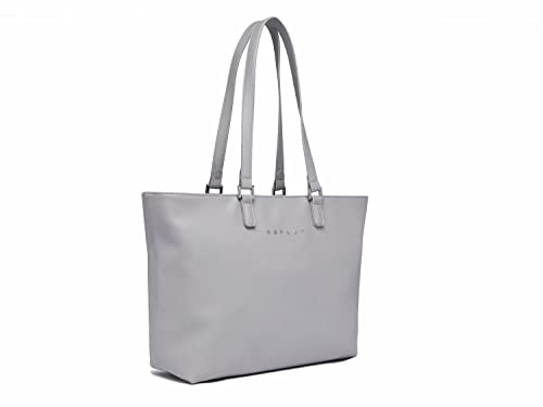 Replay Damen Tote Bag Tasche aus Kunstleder, Cement Grey 032 (Grau), Onesize
