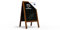 ALLboards Kundenstopper Wasserfest, Stabil, 8,5 kg Heavy mit lackiertem Holzrahmen 118x61cm, Werbetafel, Gehwegaufsteller, Aufsteller, Straßenreiter, Kreide