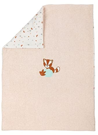Nattou Kuscheldecke für Babys, Ca. 75 x 100 cm, Vegan, Boris & Jungo, Beige