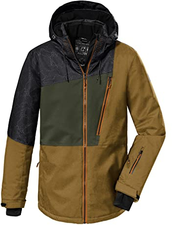 Killtec Herren Ksw 133 Mn Jckt Skijacke Funktionsjacke mit abzippbarer Kapuze und Schneefang, schwarz blau, M EU