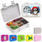 TAKWAY Brotdose Kinder mit Fächern 4+2 - robust & kinderfreundlich - Bento Box Lunchbox für Kita Schule Kindergarten - Brotbox Vesperbox Jausenbox (weiß)