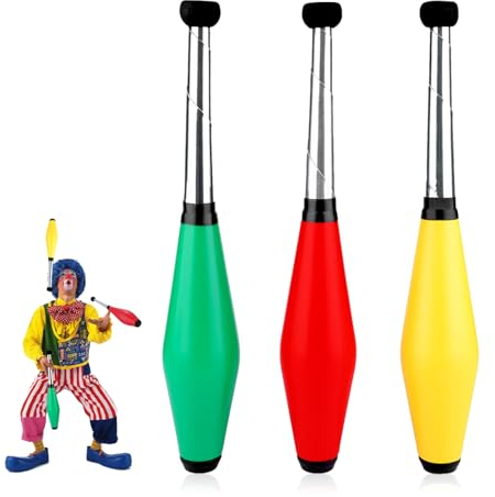 Jonglierkeulen, 3er Jonglierset Trainer Street Jonglierkeulen Jonglierkeulen-Pin-Set für Anfänger PE-Feuerfackel-Jonglierkeule für Schulaufführungen Koordinationstraining