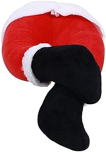 Generic Santa Legs Decoration Christmas Elf Legs Tree Topper - Red