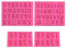 4Pcs Letter Number Mold, Silicone Fondant Mold, Non Stick 3D Chocolate Candy Alphabet Mould for Decorating Cake, Reusable Uppercase Lowercase Wax Melt Moulds for DIY Biscuit Ice Cube Desserts