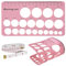 Nipple Rulers, Flange Inserts Sizing Measurement Tool for Breast Pump, Soft Silicone Flange Size Measure, Nipple Measuring for New Mums/Women
