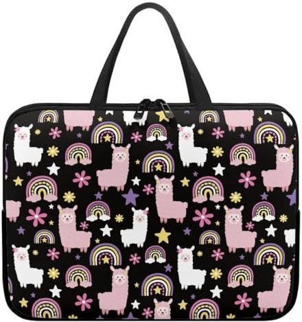 Surwin 10”-17” Laptop Bag, Laptop Case Laptop Sleeve with Zippered Laptop Bags for Women Men, Laptop Handbags for Business, Office, School (13,Alpaca Black)