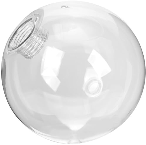 TEHAUX Glas Lampenschirm Ersatzglas, G9 Lochmaß 2,2 cm Glaskugel Transparenter Kugel 120 mm Klare Glas Kuppelabdeckung Ersatz Für Wandleuchter Mit G9 Sockel
