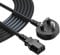 iSeventy9 10m Kettle Lead - IEC (C13) to UK Mains (3 pin) Cable - 13A (amp) – Moulded – Straight Cable Black