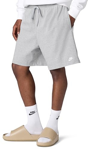 Nike Shorts M NK Club Knit Short, DK Grey Heather/White, FQ4359-063, S