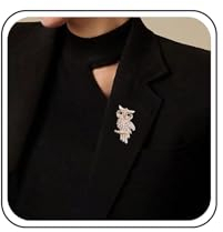 TseenYi Eule Strass Brosche Pins Gold Kristall Eule Pins Cz Tier Korsage Brosche Kristall Strass Pin Strickjacke Clip Revers Clip Shirt Clip Aussage Schmuck Für Frauen Und Mädchen