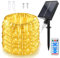 Solaire Corde Lumineuse, 22m 200LEDs Lumineuses Solaires D'extérieur, Télécommande Solarlicht Dekoration Rope Guirlandes Lumineuses Étanche avec 8 Modes pour un Mariage Dans le Jardin