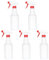 PATIKIL 500ml/16oz Plastic Spray Bottles, 5pcs Adjustable Nozzle Leak Proof Empty Water Mist Stream Sprayer for Cleaning Solutions Plants Hair, Red